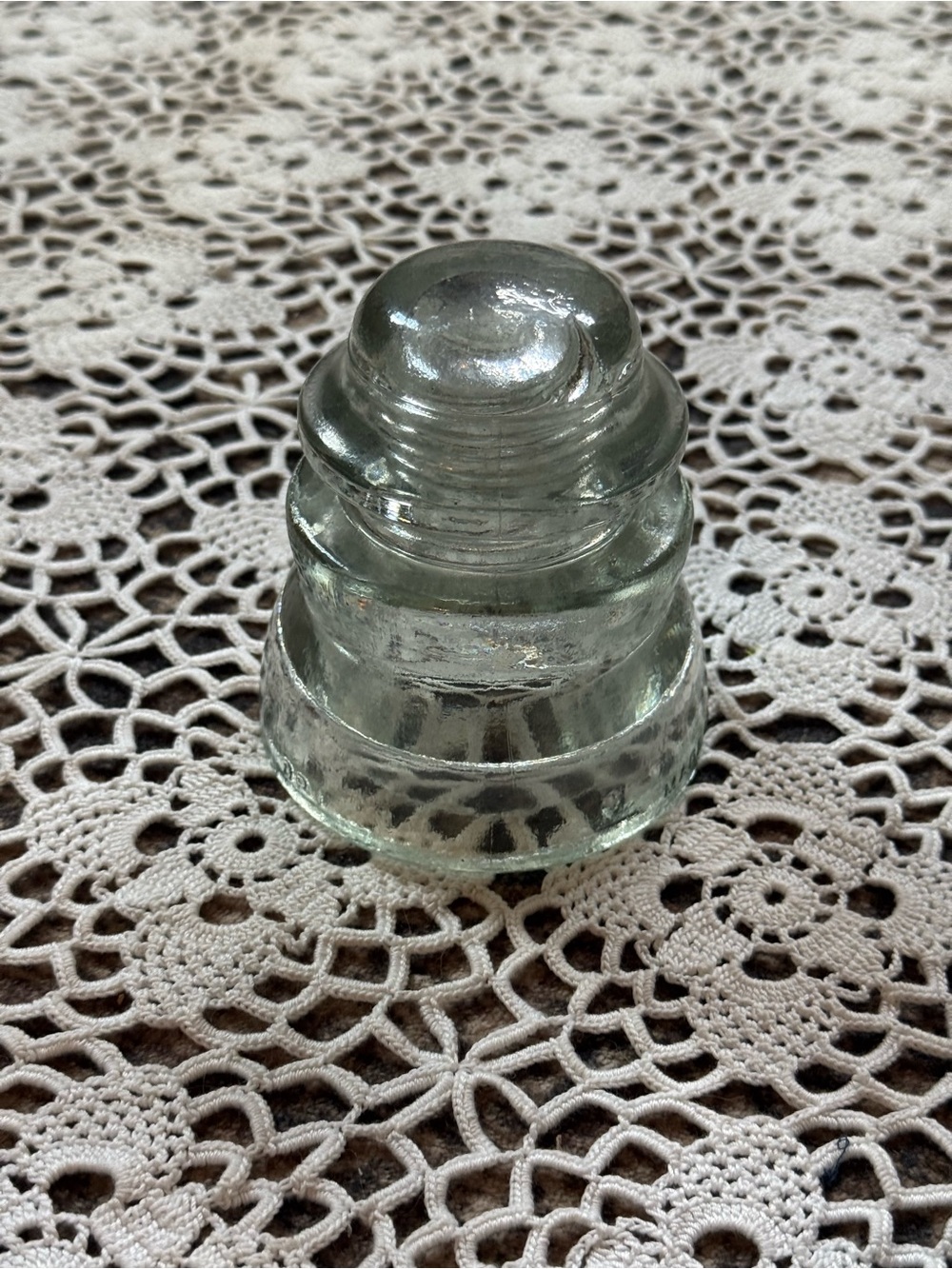 Vintage Hemingray 42 Clear Glass Insulator Made in USA